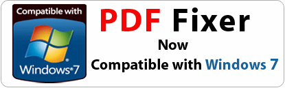 Program to FIX PDF is now compatible with Windows 7